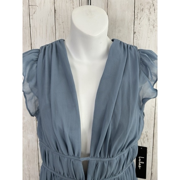 Lulu's Blue Maxi Dress - Picture 5 of 15